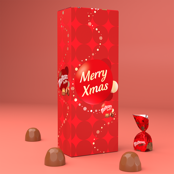 Maltesers Truffle Merry Xmas Large Box 455g Moonpig